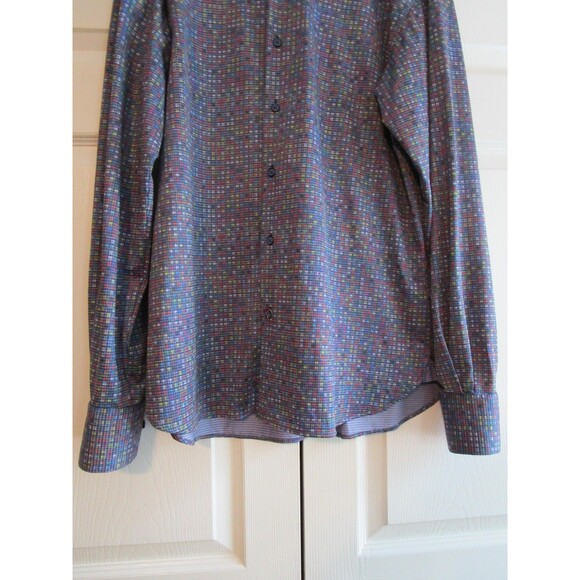 Luchiano Visconti Shirt Mens Large Long Sleeve Button Up Modern Pattern Dress Ca - Picture 3 of 12